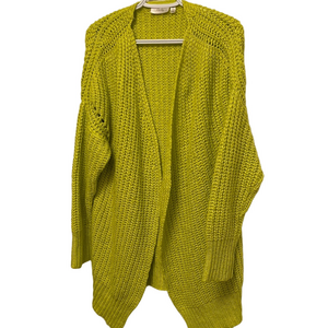 Lime Green Open Cardigan Size Medium